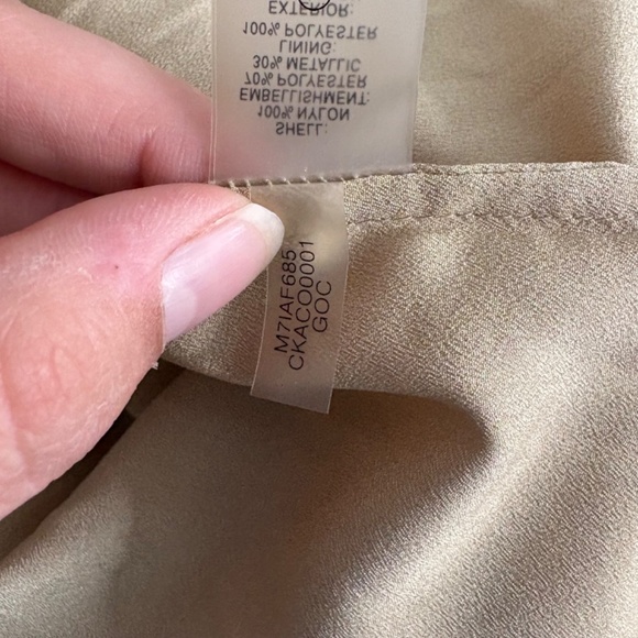 Calvin Klein Gold Blouse - Picture 11 of 13